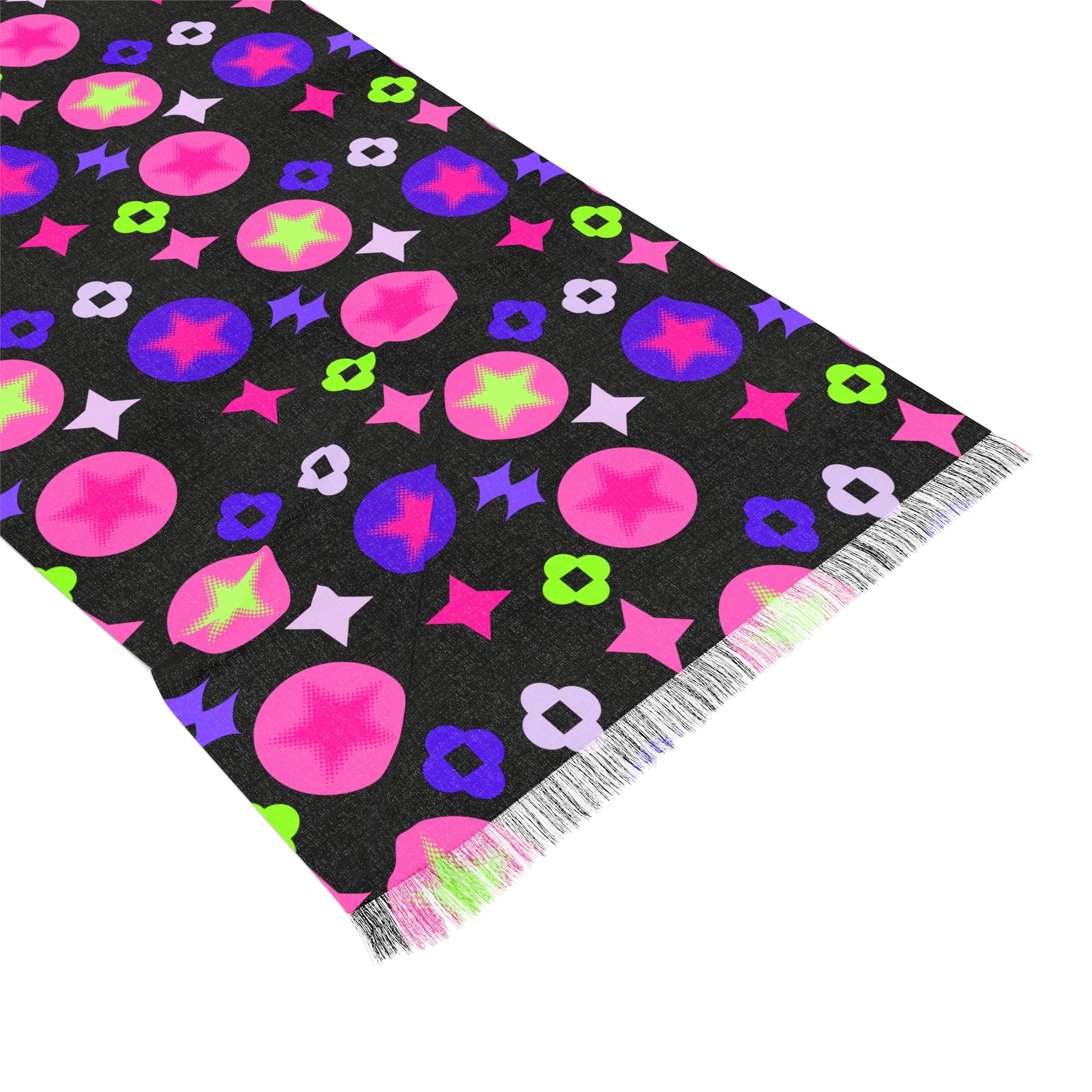 Colorful Patterned Light Scarf for Stylish Layering