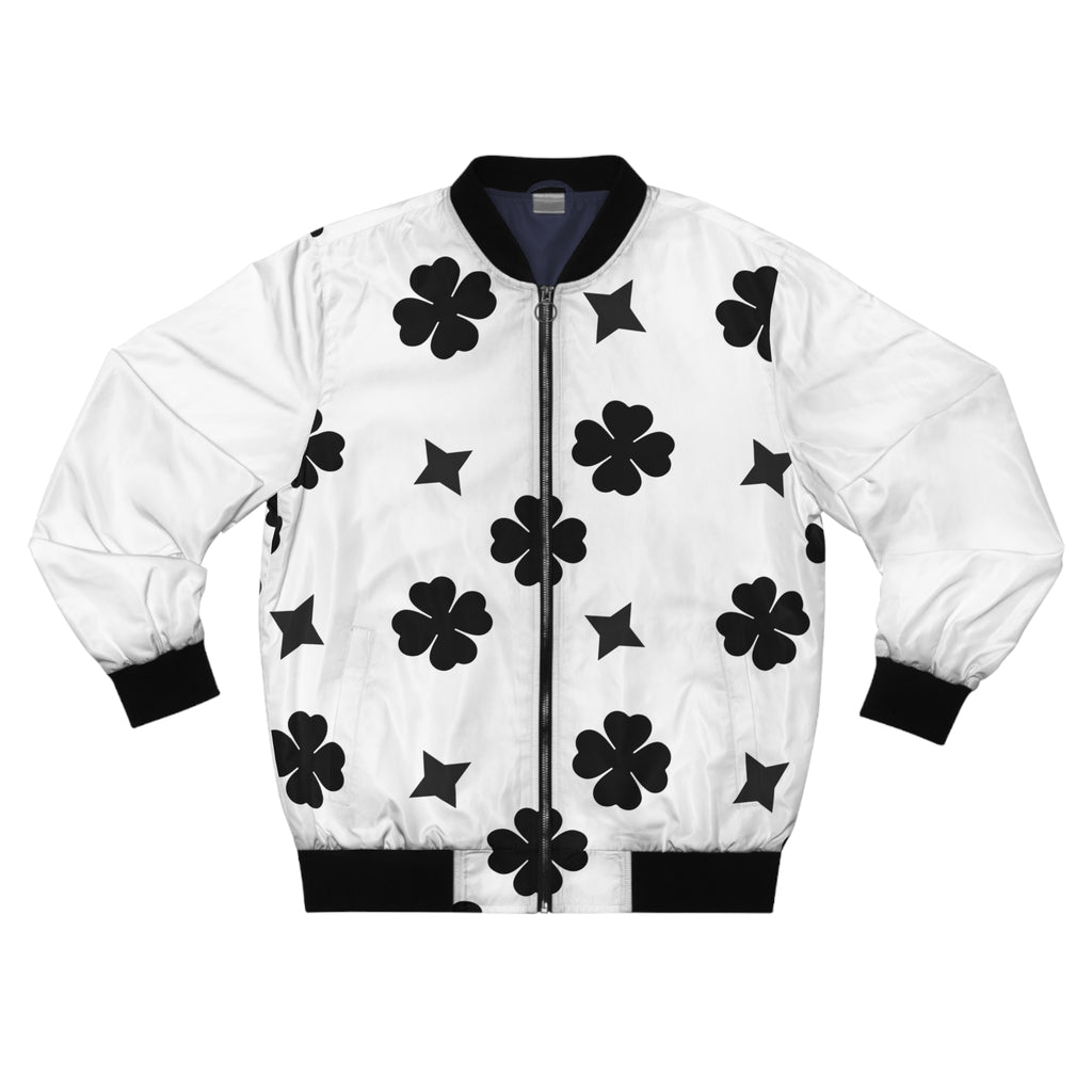 Men Black Lucky On Top Jacket White