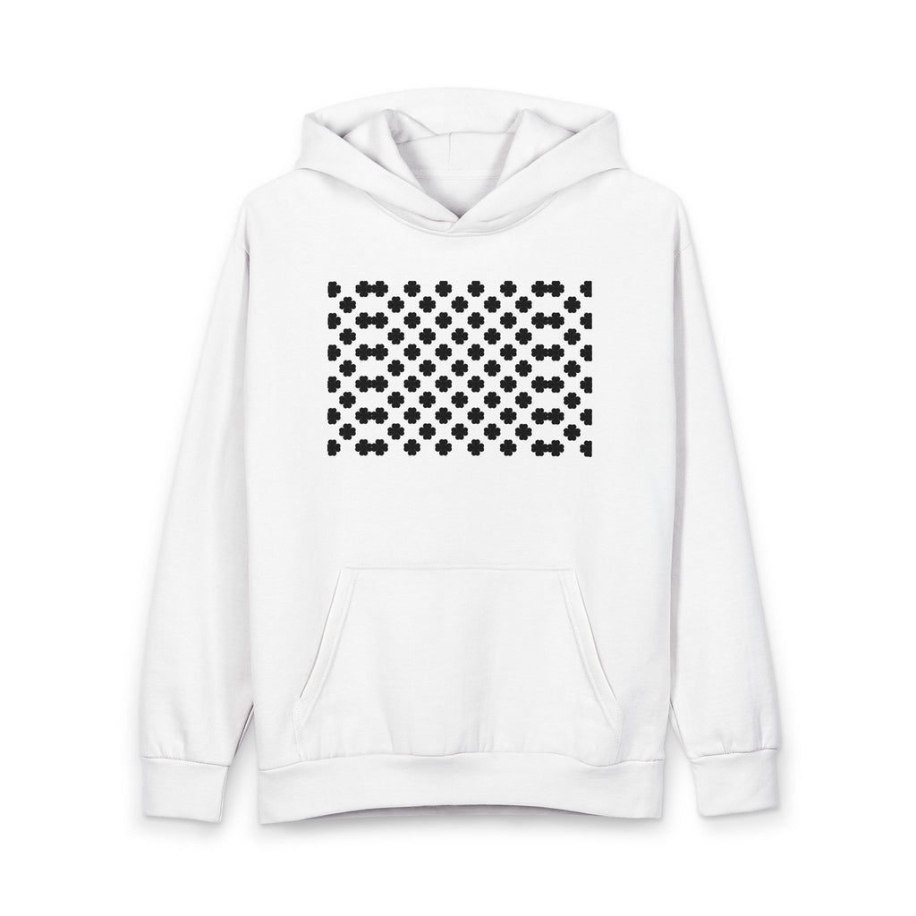 Black  Lucky &On White Hoodie