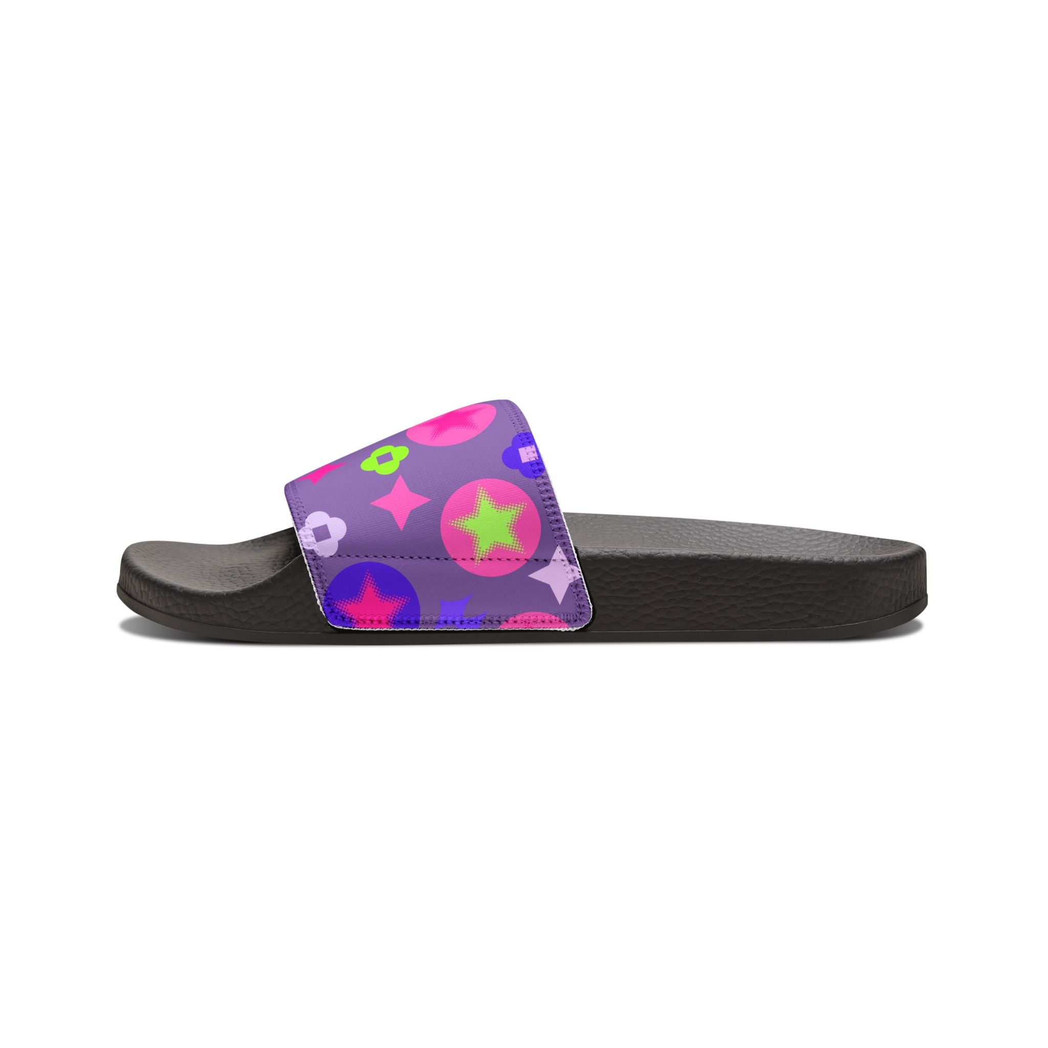 Colorful Youth Sandals Playful Summer Purple/Pink/ Stars