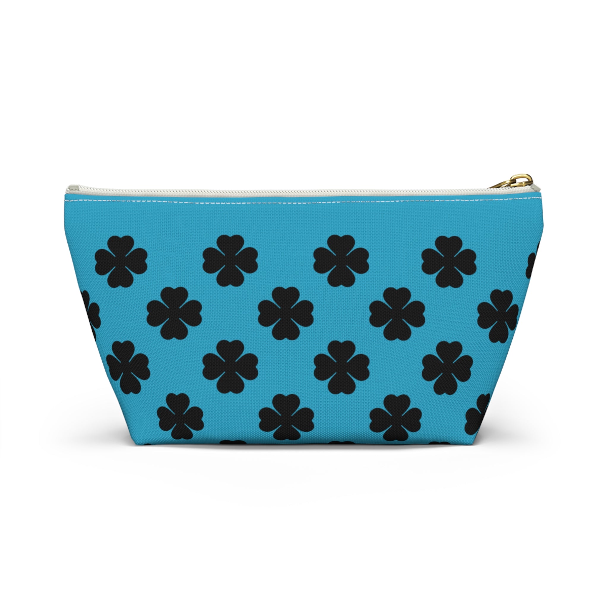 Blu Clover Pattern Accessory Makeup & Travel Organizer