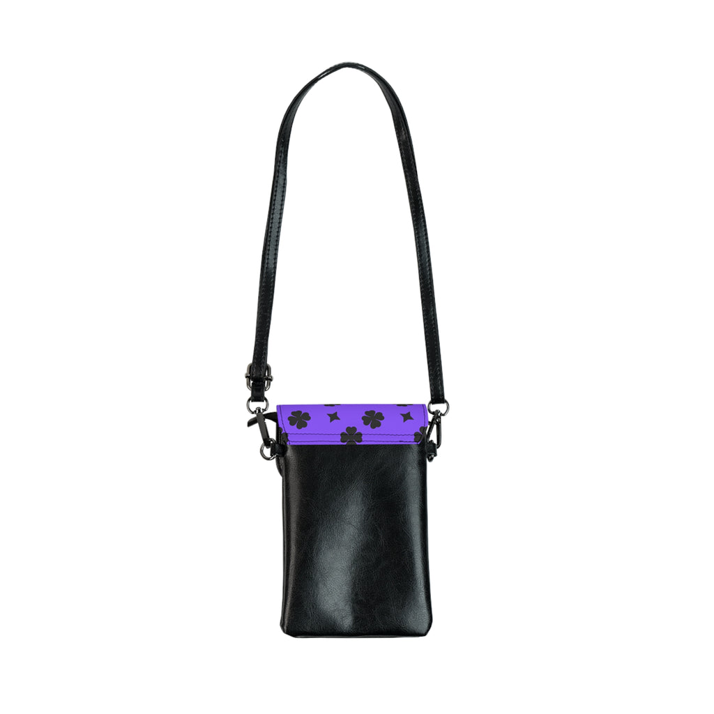 Cell Phone Wallet with Stylish Purple Bunny