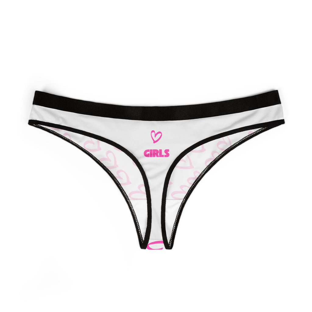 Girls Pink Thong — Women's Cheeky Bikini Underwear White