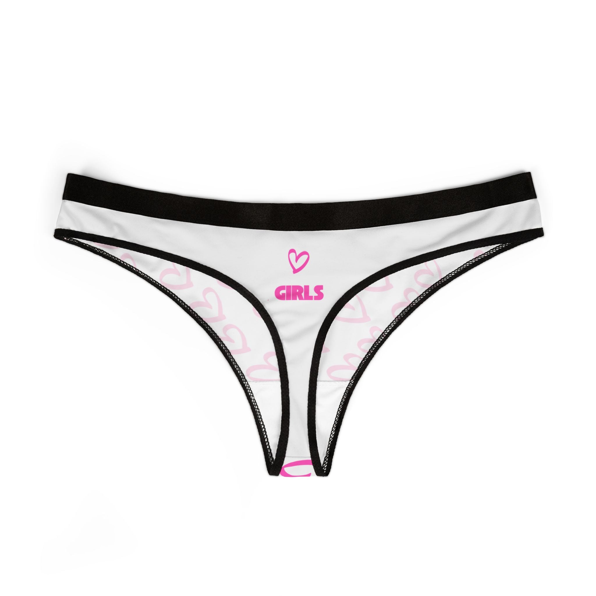 Girls Pink Thong — Women's Cheeky Bikini Underwear White