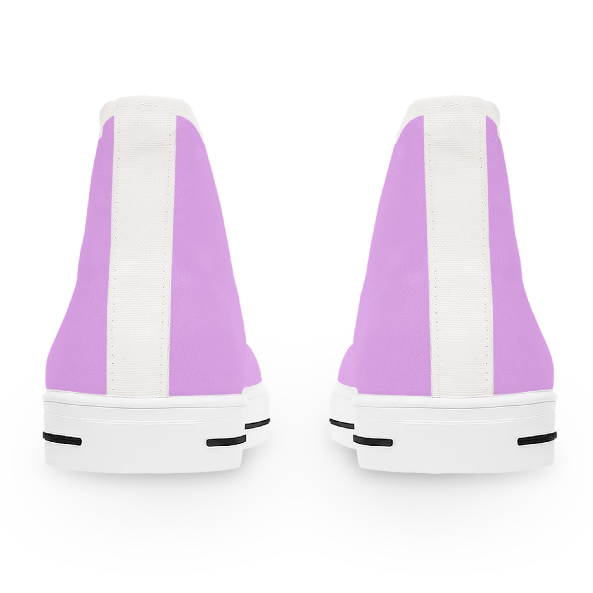 Classic Purple High-Top Sneakers — Women's Casual Canvas Shoes