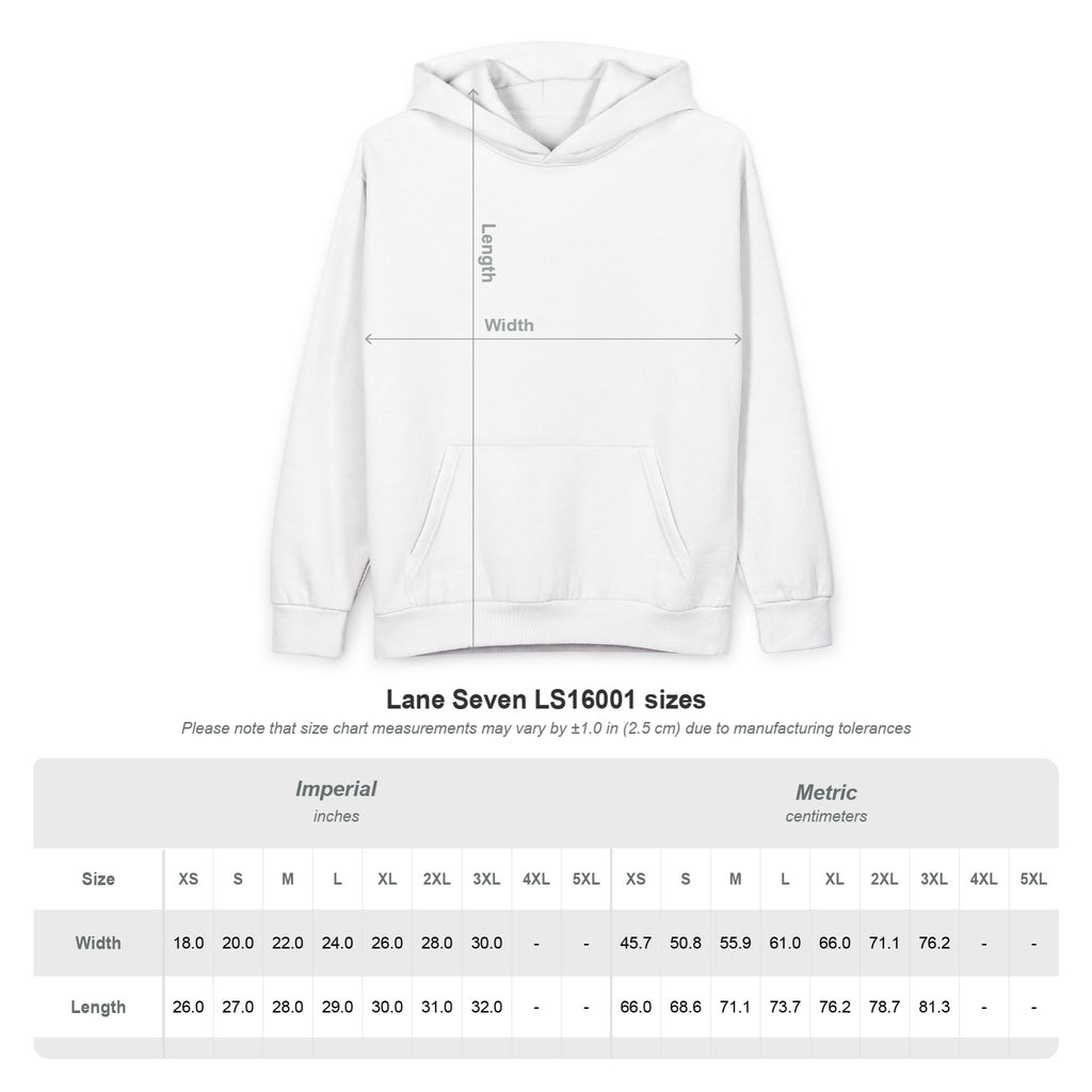 Graphic Hoodie — Neon Heart Back Print Pullover