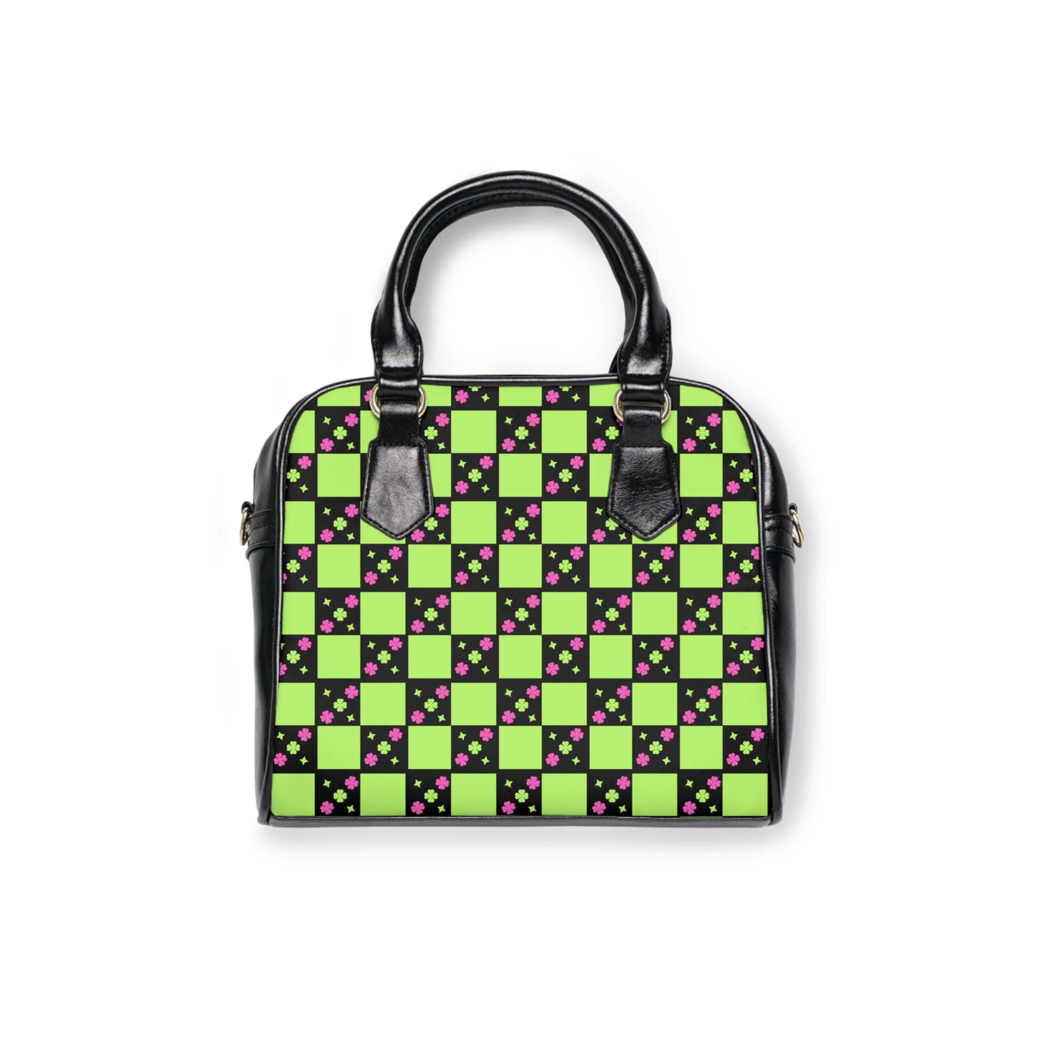 Shoulder Handbag - London Lime Green