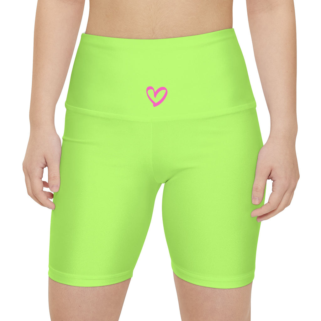 Women's Workout Shorts Lime Green